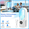 AirCool Pro Bladeless Ventilator mit Luftbefeuchter und LED - Lifestyle