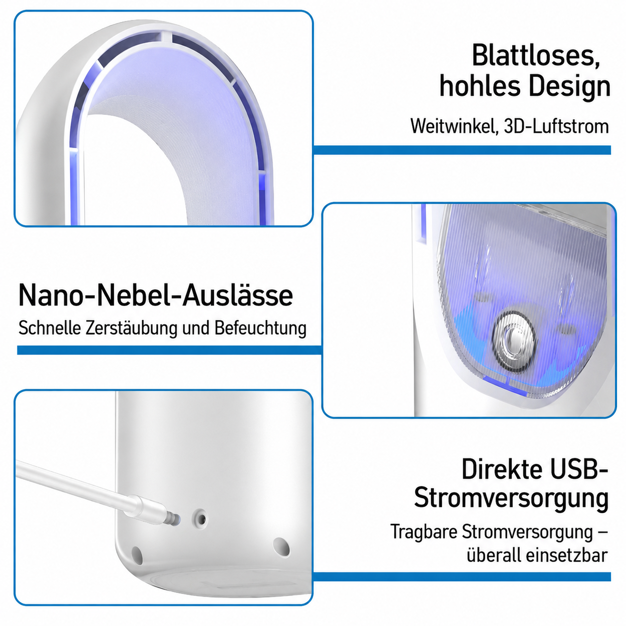AirCool Pro Bladeless Ventilator - Ansicht 3